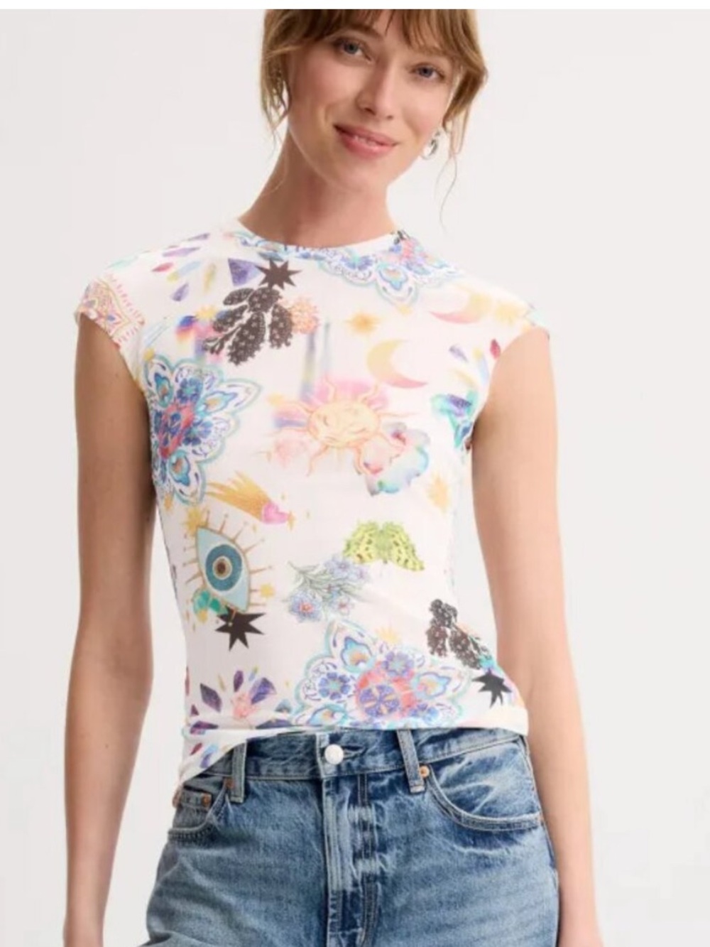 AFRM Nina Top Summer Convo, Size: M